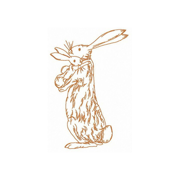 Bunny family embroidery design - Embroidery Design
