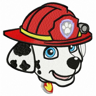 Firefighter Marshall embroidery design - Embroidery Design