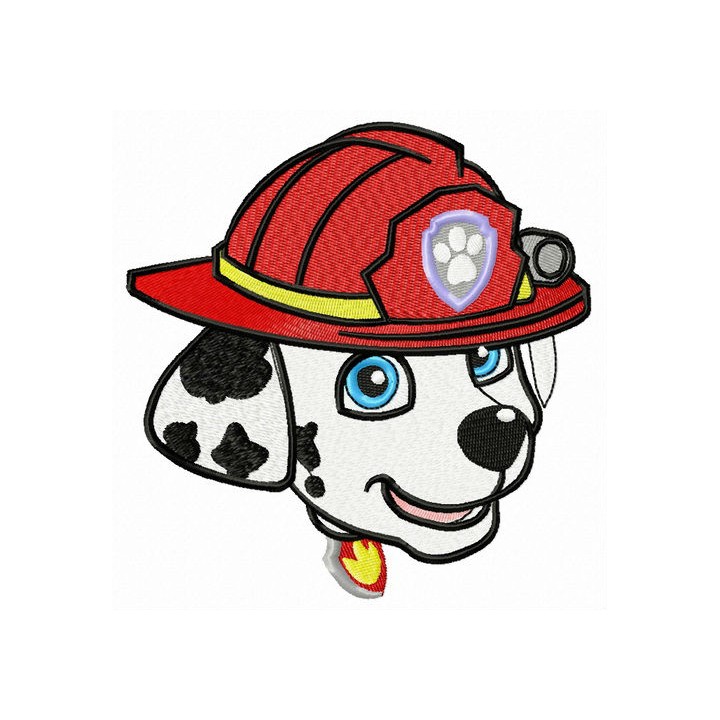 Firefighter Marshall embroidery design - Embroidery Design
