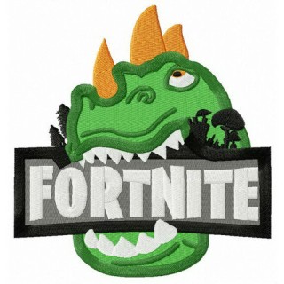 Fortnite dinosaur embroidery design - Embroidery Design
