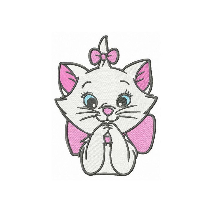 Astonished Marie embroidery design - Embroidery Design