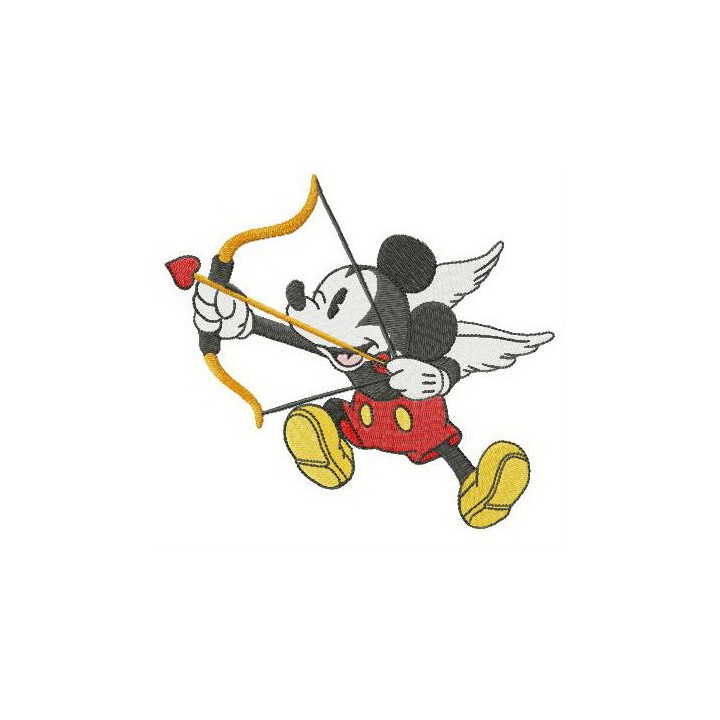 Mickey cupid embroidery design - Embroidery Design