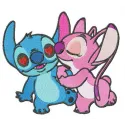 Preview of Experiments 624 and 626 embroidery design featuring Lilo and Stitch characters for creative stitching projects.