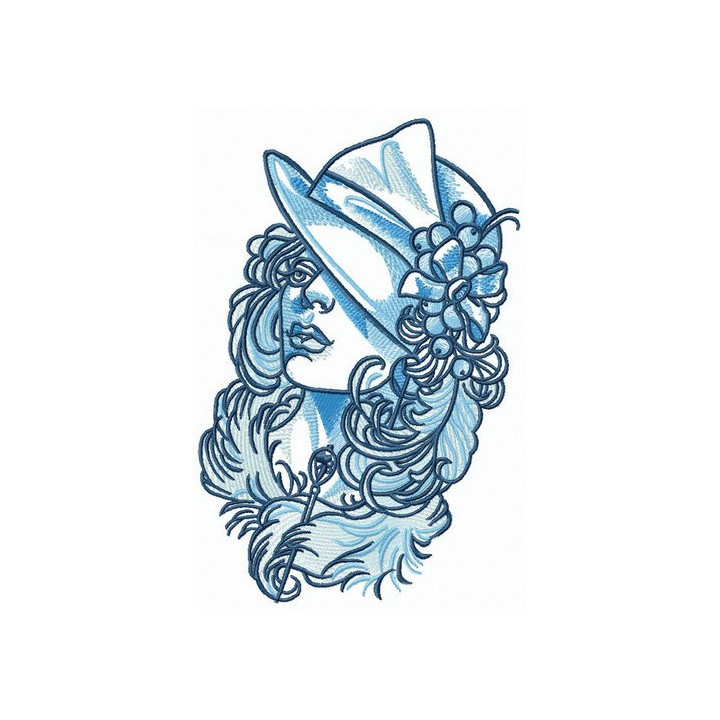 Mary Poppins embroidery design - Embroidery Design