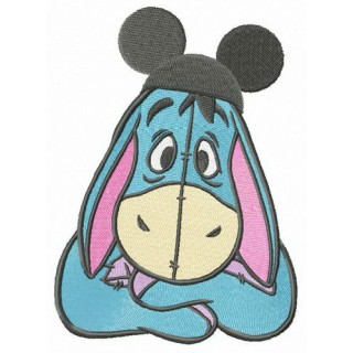Mickey hat for Eeyore embroidery design - Embroidery Design