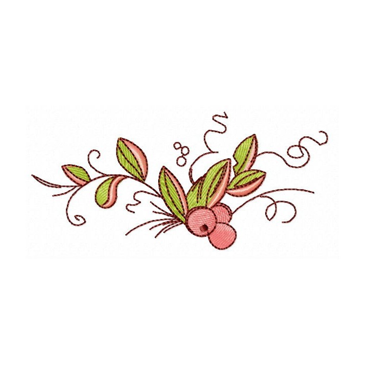 Cranberry embroidery design - Embroidery Design
