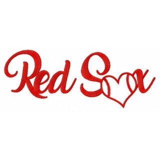 Heart Red Sox embroidery design - Embroidery Design