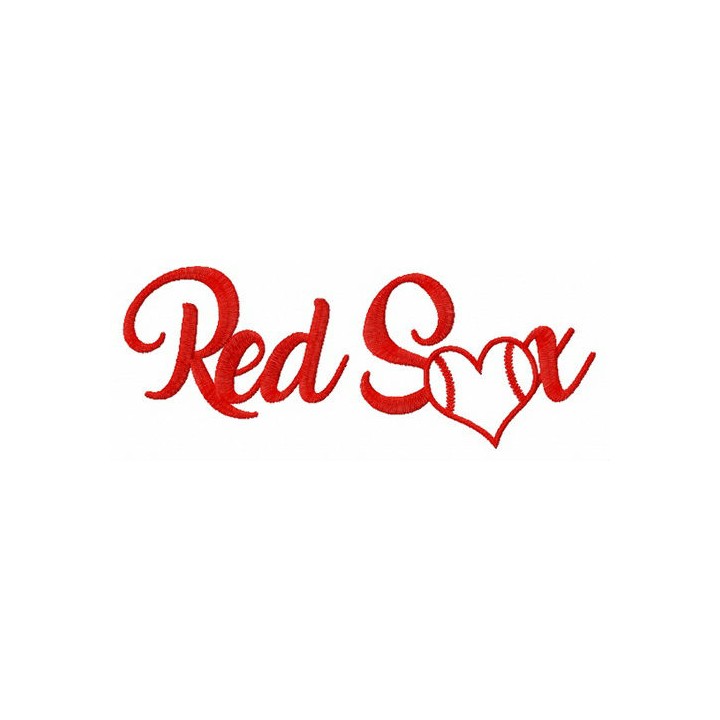 Heart Red Sox embroidery design - Embroidery Design