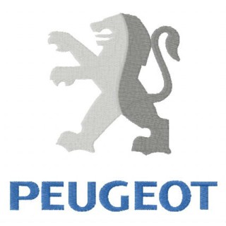 Peugeot alternative logo embroidery design - Embroidery Design
