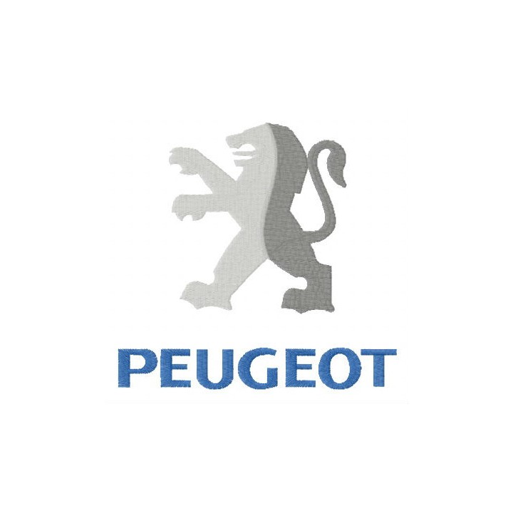 Peugeot alternative logo embroidery design - Embroidery Design