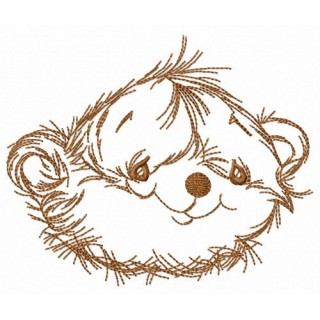 Pretty teddy bear embroidery design - Embroidery Design