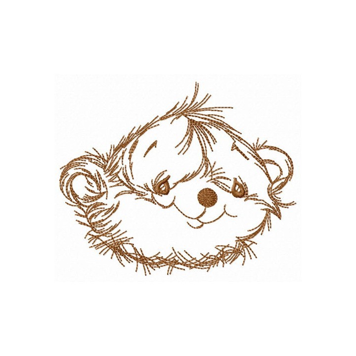 Pretty teddy bear embroidery design - Embroidery Design