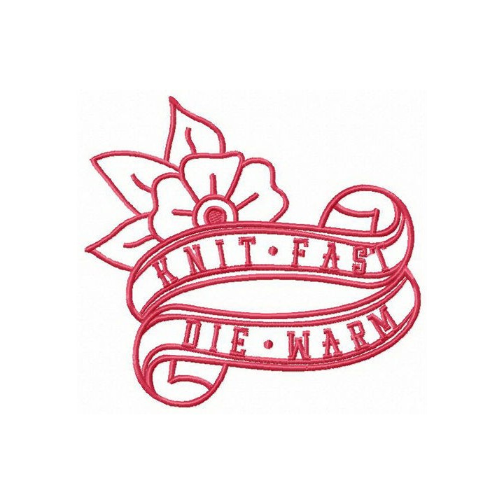 Knit fast ribbon embroidery design - Embroidery Design