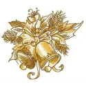 Preview of Xmas bells embroidery design showcasing festive bells and ribbons for Christmas projects.
