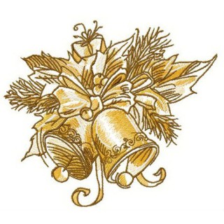 Xmas bells embroidery design - Embroidery Design