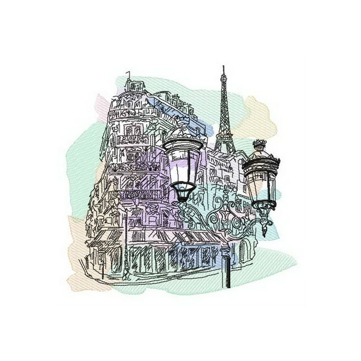 Paris embroidery design - Embroidery Design