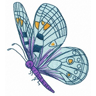 Friendly butterfly embroidery design - Embroidery Design