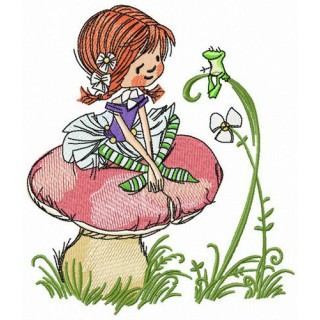 Friendship with frog embroidery design - Embroidery Design