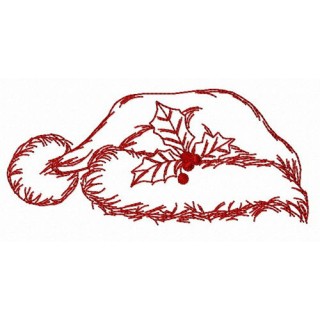Santa hat simple embroidery design - Embroidery Design