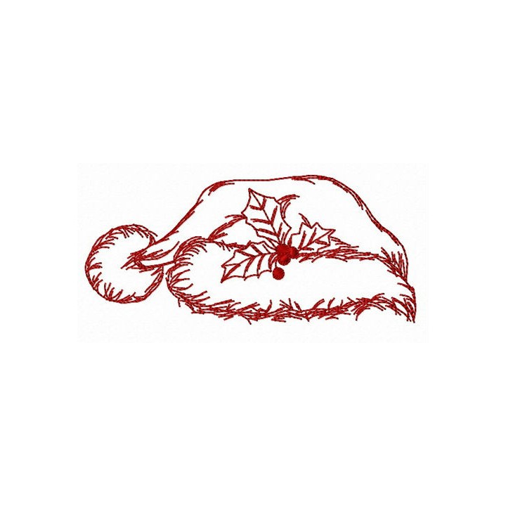 Santa hat simple embroidery design - Embroidery Design