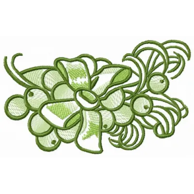 Beautiful floral embroidery design for hat decoration, showcasing intricate stitched motifs and vibrant details.