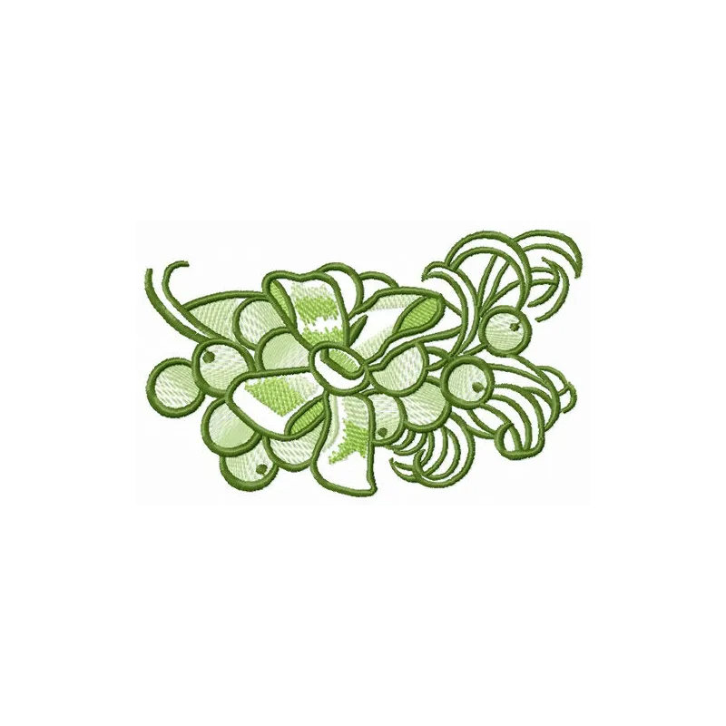 Beautiful floral embroidery design for hat decoration, showcasing intricate stitched motifs and vibrant details.
