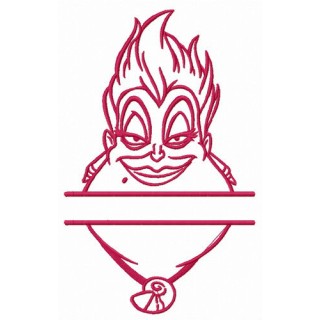 Ursula monogram embroidery design - Embroidery Design