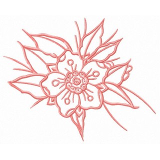 Wild flower embroidery design - Embroidery Design