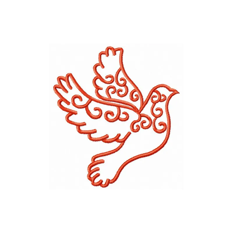 Preview of the Flying in the Clouds embroidery design featuring whimsical birds soaring among fluffy clouds.