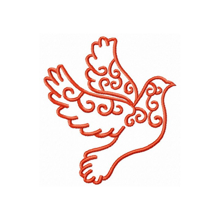 Flying in the clouds embroidery design - Embroidery Design