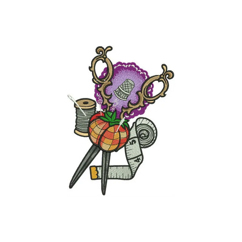 Preview of the Sewer's set embroidery design featuring creative patterns for crafters and hobbyists.
