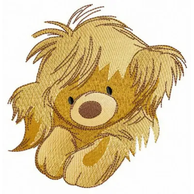 My adorable puppy embroidery design featuring a cute dog motif, perfect for stitching on t-shirts or tote bags.