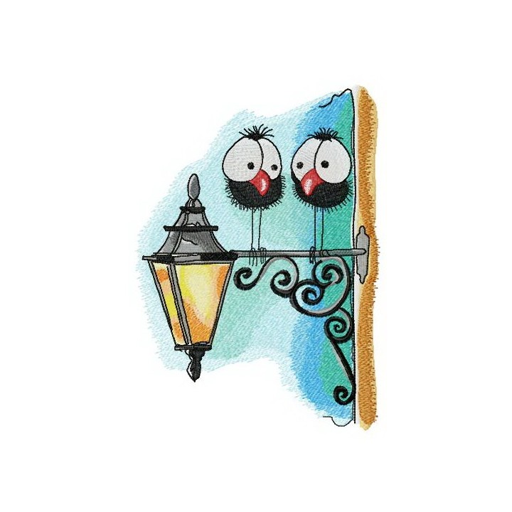 Meeting on lantern embroidery design - Embroidery Design