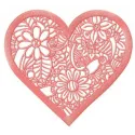 Floral lace doily embroidery design featuring intricate patterns, ideal for Valentine's Day projects.