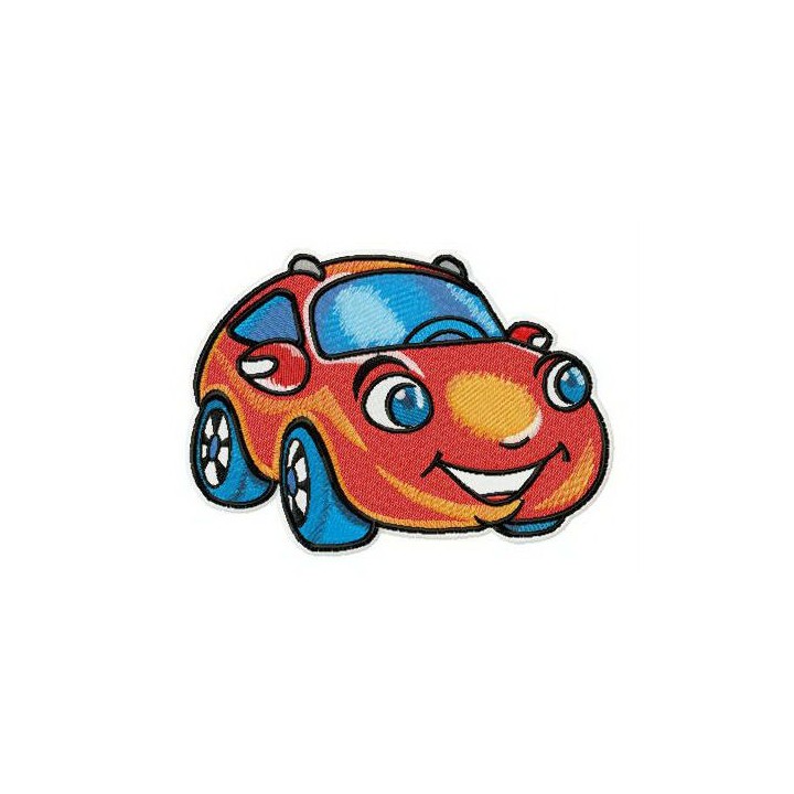 Marvelous red car embroidery design - Embroidery Design