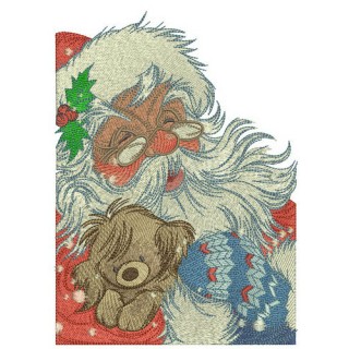 Kind Santa Claus embroidery design - Embroidery Design