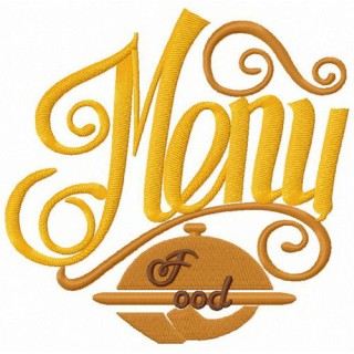 Food menu embroidery design - Embroidery Design