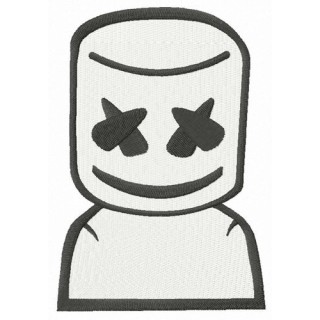 Marshmello DJ embroidery design - Embroidery Design