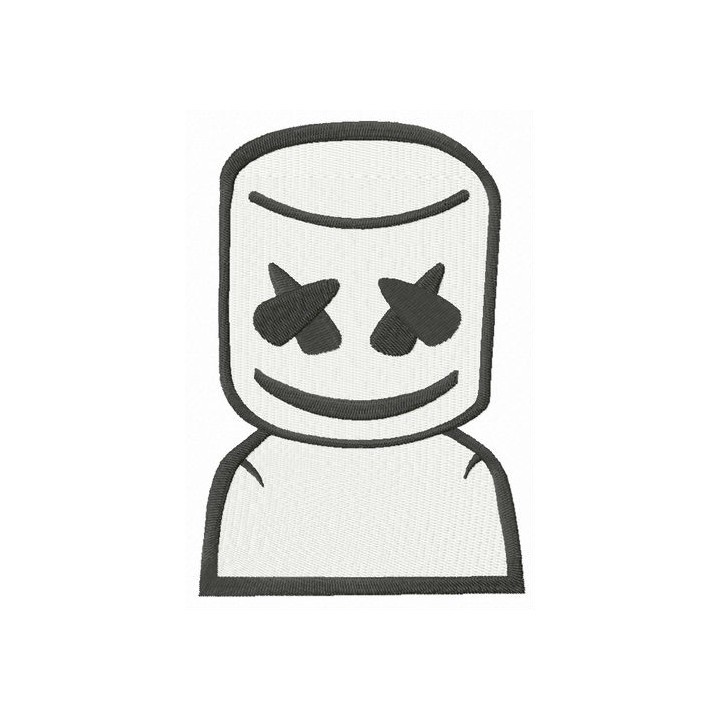 Marshmello DJ embroidery design - Embroidery Design