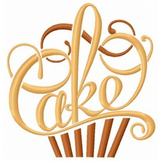 Cake embroidery design - Embroidery Design