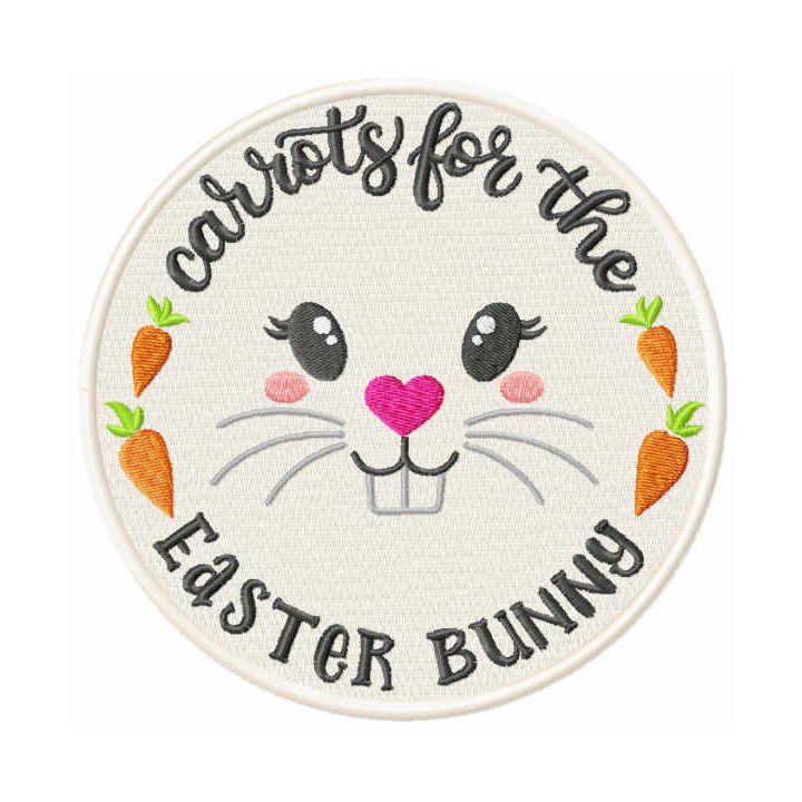 Carrots for the Easter Bunny embroidery design - Embroidery Design