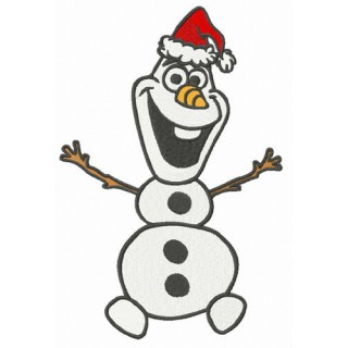 Merry Christmas dear Olaf embroidery design - Embroidery Design