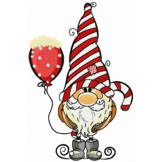 Snowbound balloon embroidery design - Embroidery Design