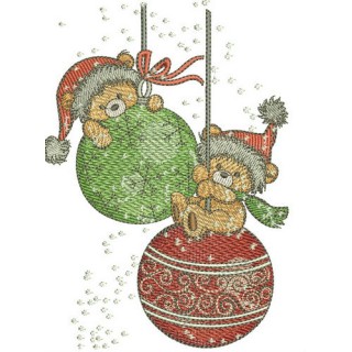Christmas swings embroidery design - Embroidery Design