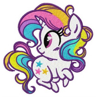 Rainbow stars embroidery design - Embroidery Design