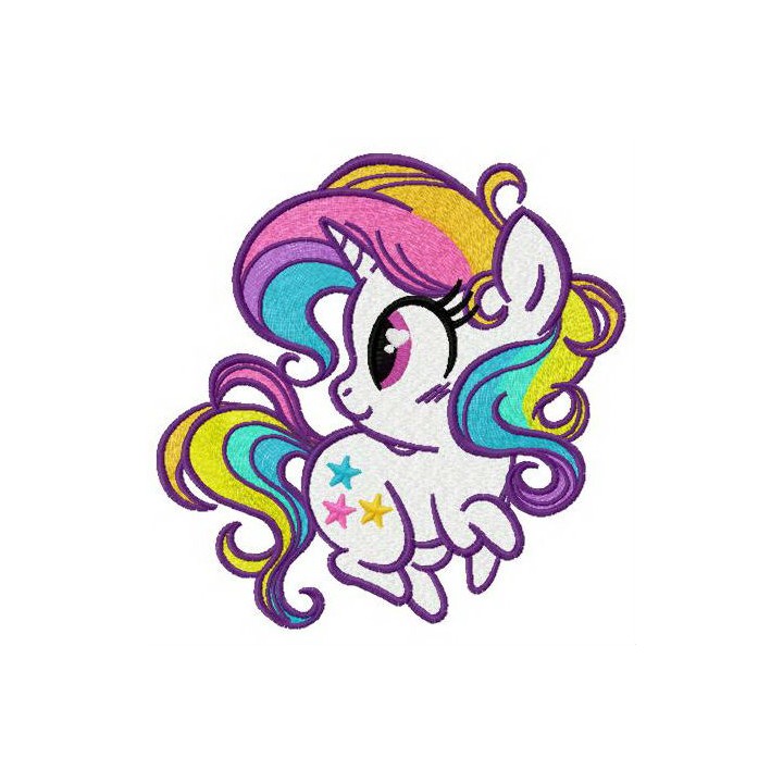 Rainbow stars embroidery design - Embroidery Design