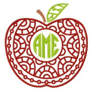 AME tasty apple embroidery design - Embroidery Design