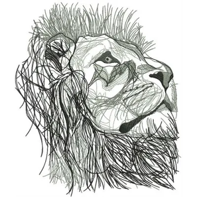 Lion from Narnia embroidery design showcasing a majestic lion motif for creative stitching projects.
