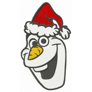 Merry X-mas Olaf embroidery design - Embroidery Design