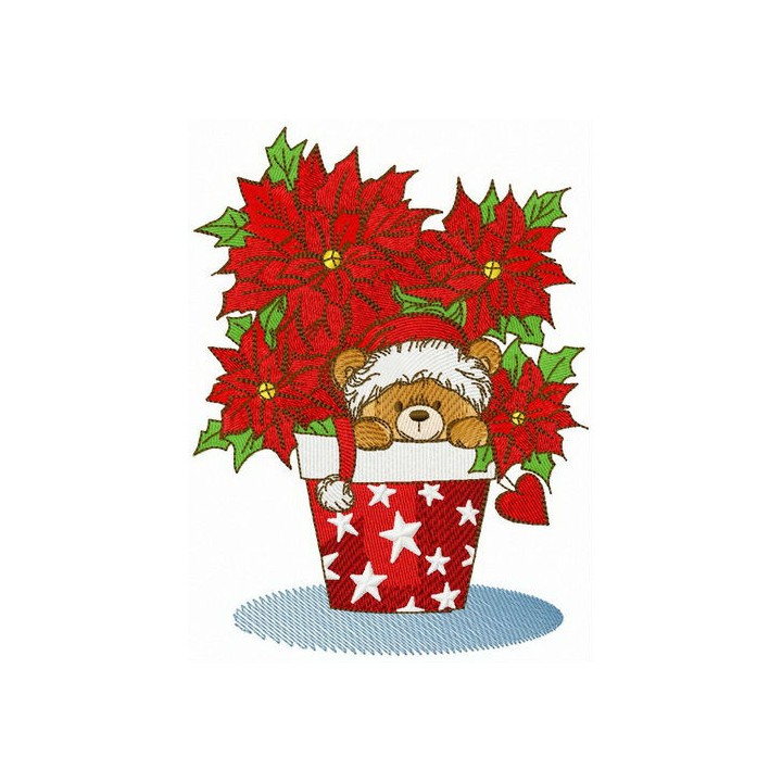 Who is hiding in the pot? embroidery design - Embroidery Design